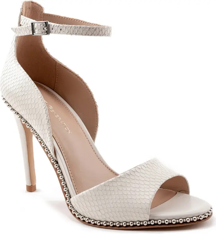 Jessika Snake Embossed Ankle Strap Sandal (Women) | Nordstrom