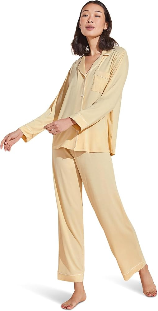 Eberjey Gisele Classic Women's Pajama Set | Long Sleeve Shirt + Long Pants | Amazon (US)