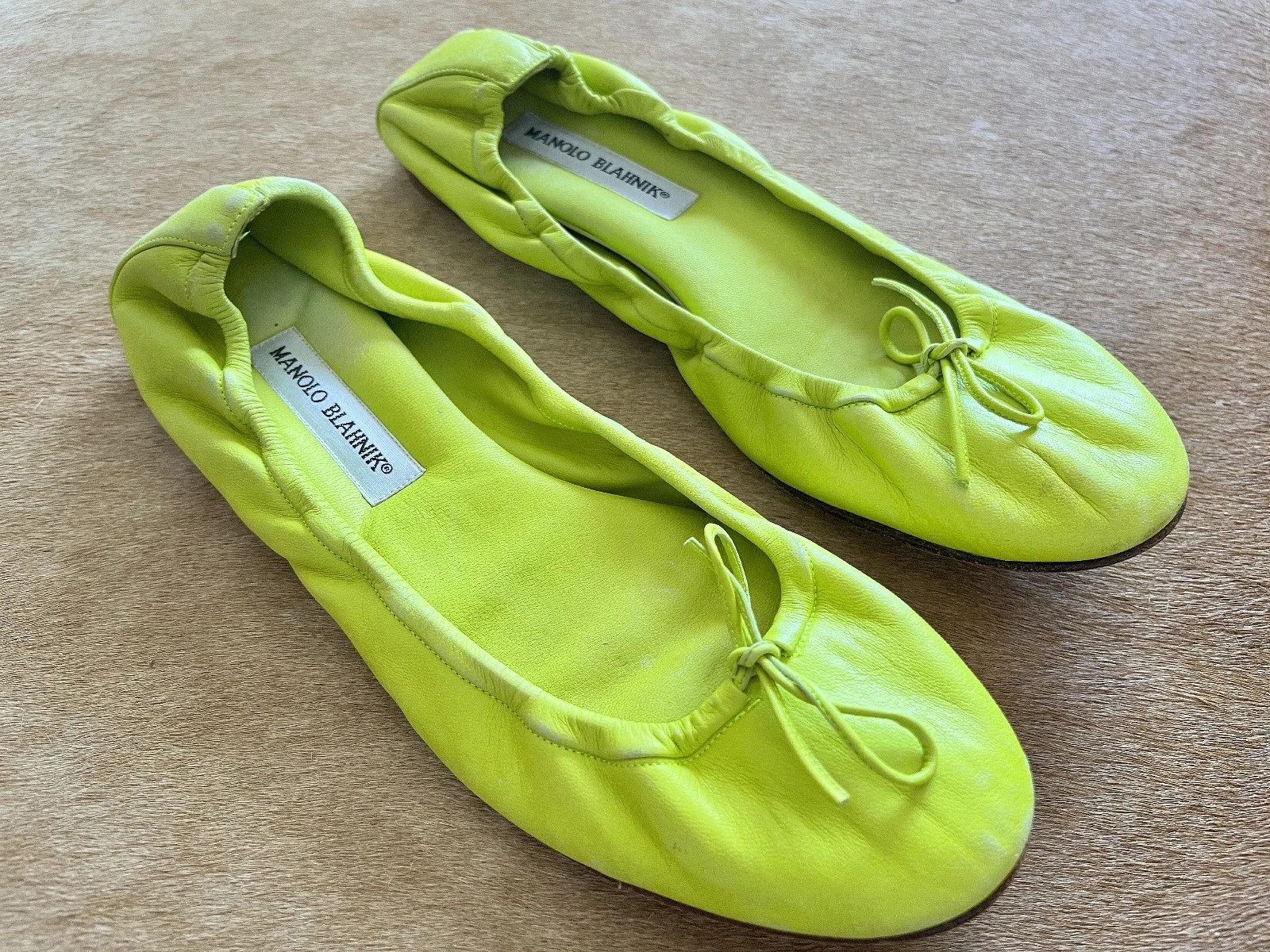 Manolo Blahnik Leather Ballet Flats (EU 39.5, US 9) | eBay | eBay US