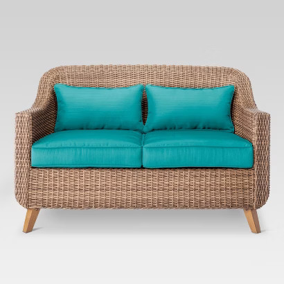 Threshold Mayhew All Weather Wicker Loveseat | Target