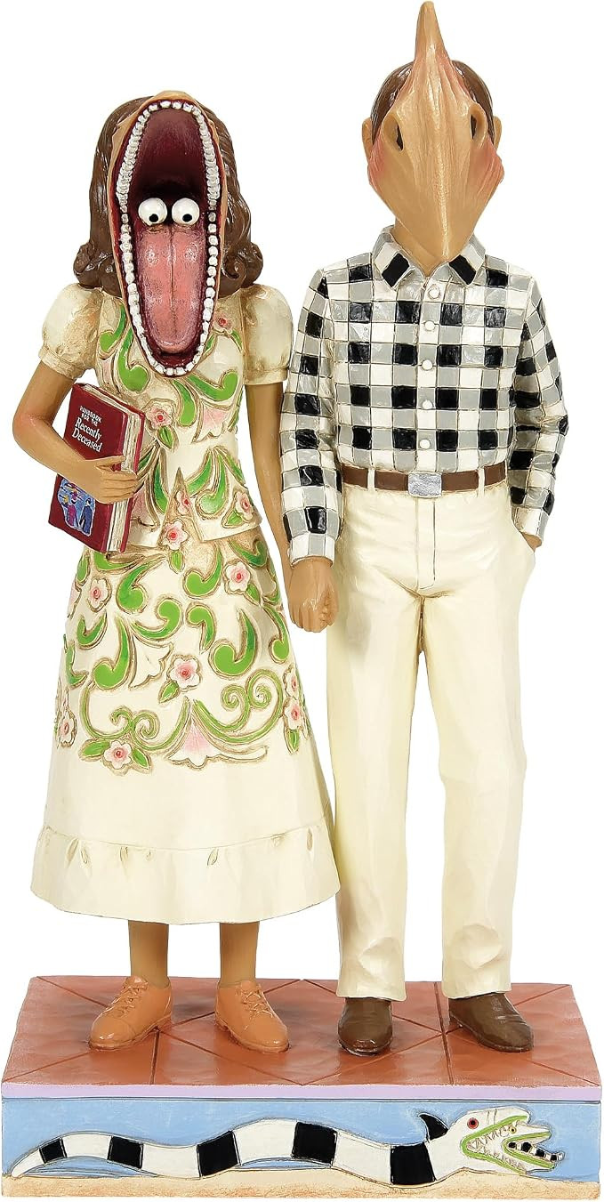 Enesco Beetlejuice by Jim Shore Adam and Barbara Maitland Scary Masks Figurine- Resin Hand Painte... | Amazon (US)