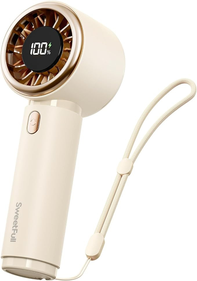 SWEETFULL Portable Handheld Fan, Mini Rechargeable Personal Hand Fan | Amazon (US)