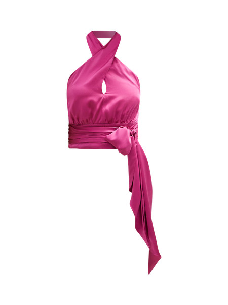 Studio Collection Twist Halter Tie Top | Ann Taylor