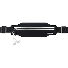 Slim Running Belt Fanny Pack for Men Women, Running Phone Holder Runners Pouch Waist Pack for Wor... | Amazon (US)