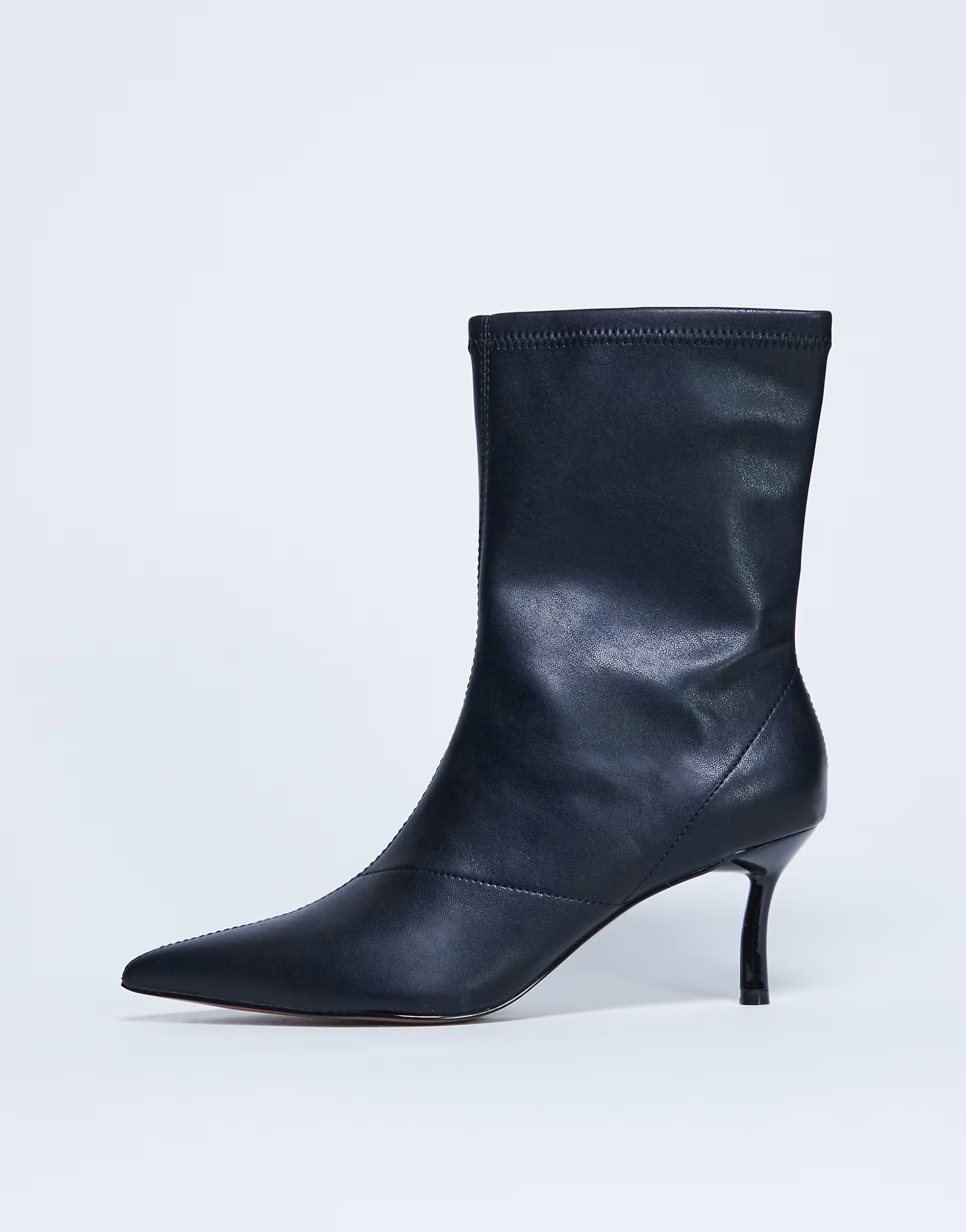 Topshop Pippa point toe stretch ankle boot in black | ASOS (Global)
