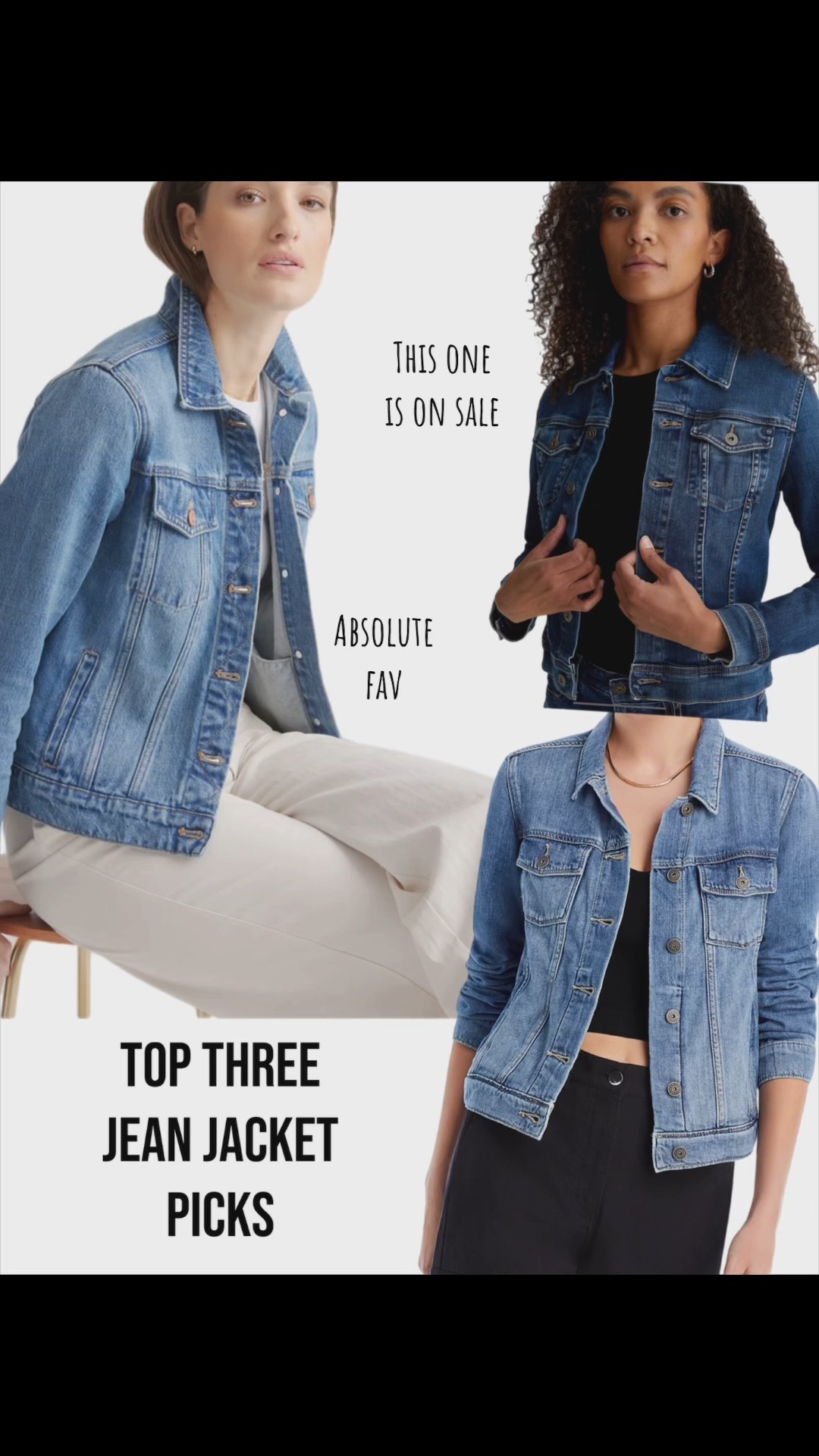 Top 3 jean jackets I reach for on repeat—perfect for pulling any look together! I always bring one when I know the AC will be blasting. Lightweight, timeless, and they go with everything.

#LTKSummerEdit 

#LTKStyleTip #LTKFindsUnder100