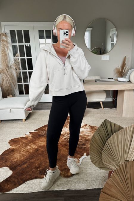 Todays walking outfit 🏃🏼‍♀️ Everything is #lululemon 🫶🏽 wearing a 6 in the zip up hoodie (runs oversized) & a 4 in the align joggers (should have done my regular 6) My headphone are on major sale right now also!

#LTKstyletip #LTKfitness #LTKshoecrush