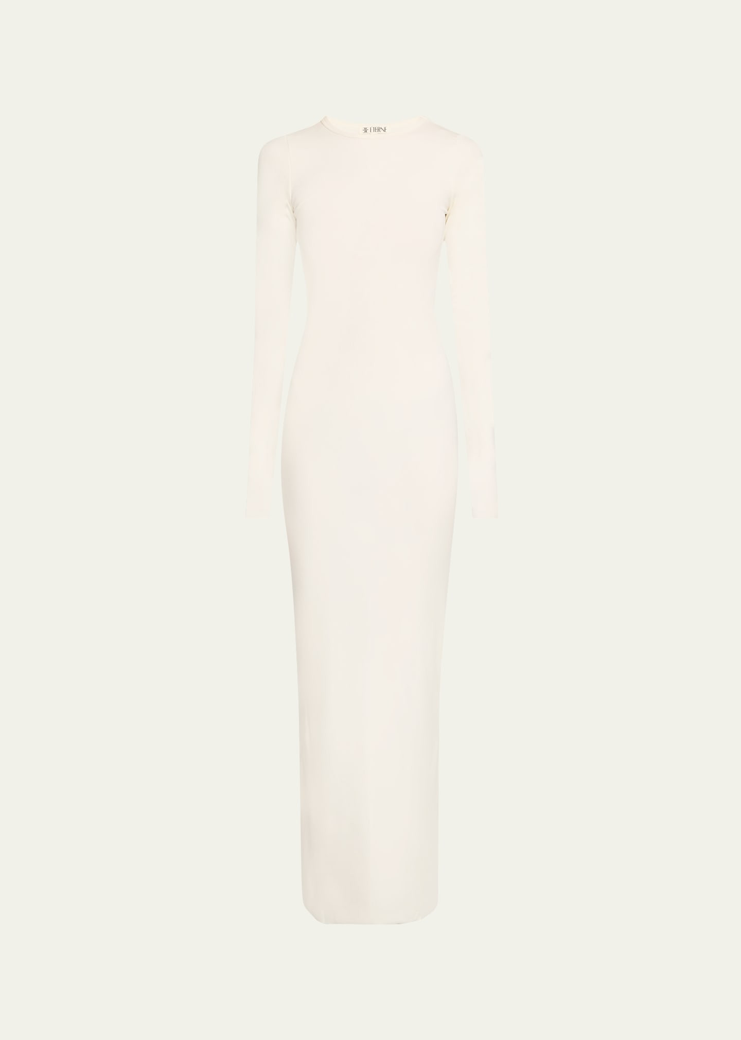 Eterne Long-Sleeve Crewneck Rib-Knit Maxi Dress | Bergdorf Goodman