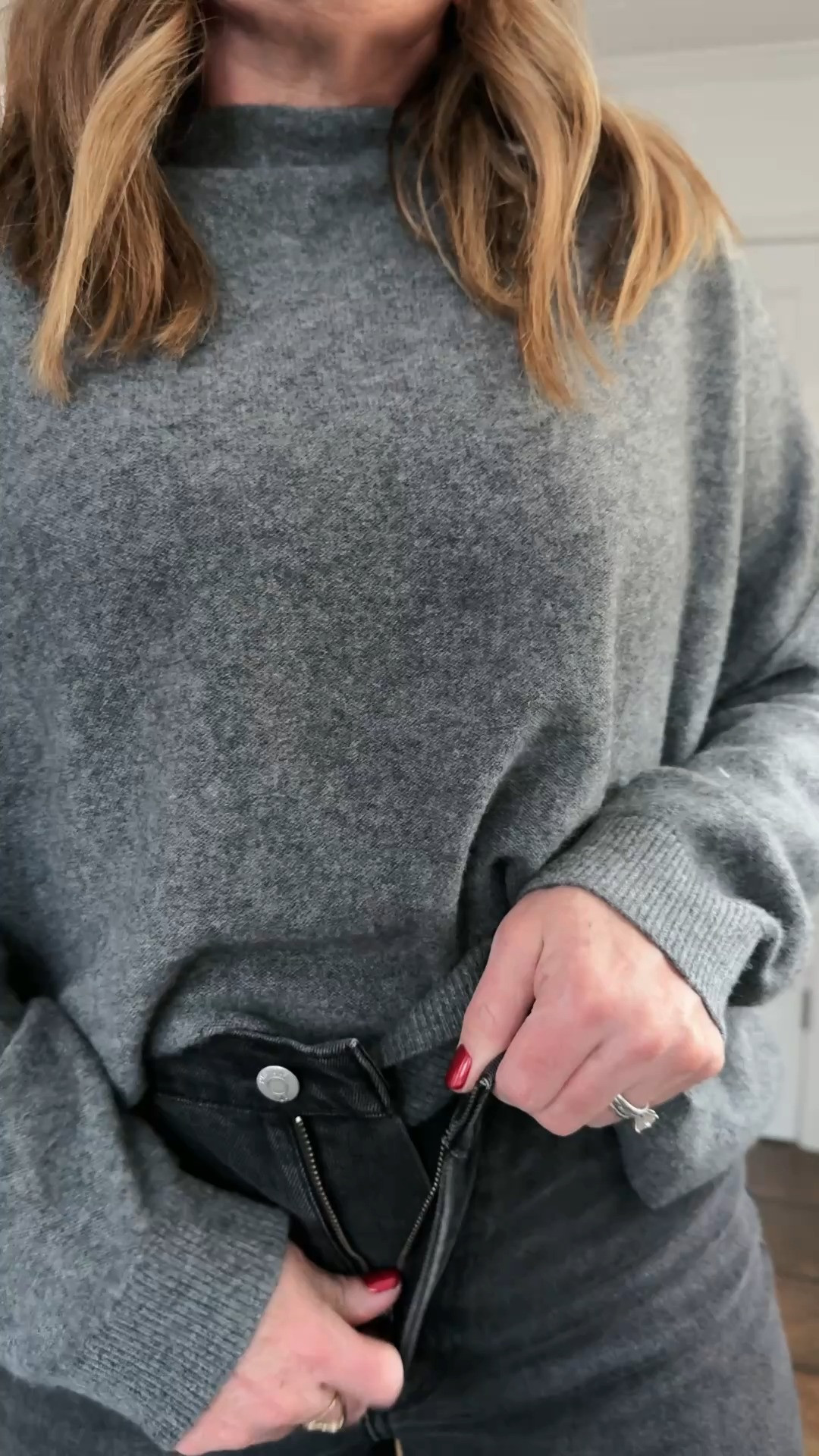 Easy elevated casual winter outfit; perfect for the office and more!

One of my favorite ways to elevate a pair of jeans is by styling it with a cashmere sweater, some ankle boots and dressing it up with a long wool blend coat. Super easy chic and classic finish off the luck with a nice bag and some oversized sunglasses.
One of my favorite things about winter is pulling out all of my coats. The coats definitely take this outfit up several notches.
I have linked several coats from various retailers that are very similar to these two and they are all on sale!

Oversized cashmere sweater/size large
High rise ankle boot crop/29 on sale 30% off
Low black Heel ankle boots
Wool blend double breasted coats in black and tan/size medium 

 #LTKootd #LTKOver40 #LTKWorkwear