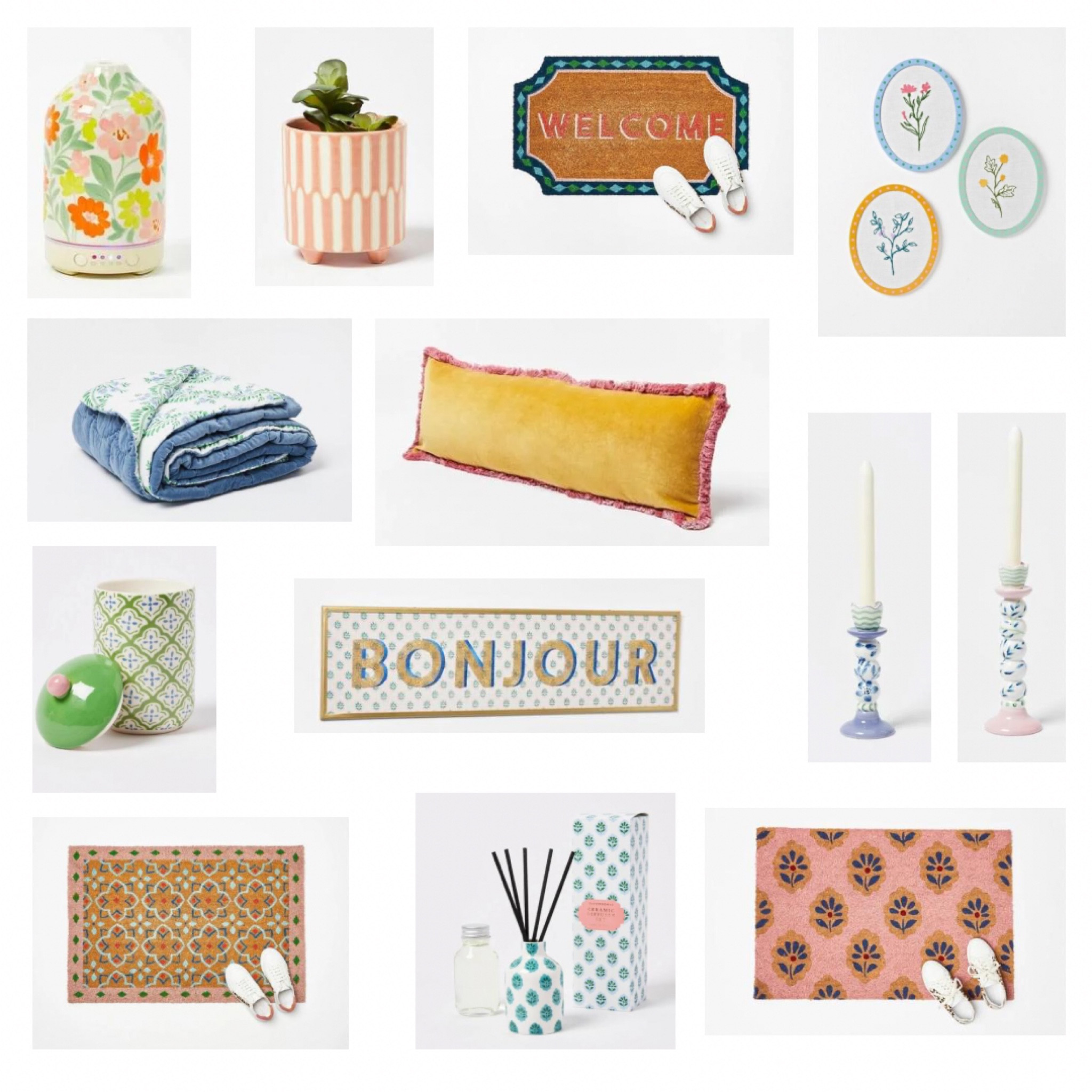 Oliver Bonas New In Homeware Wish List ✨ 

Plant pots, cushions, embroidery, wall art, doormat, candle, candlestick holder, bedspread, quilt

#LTKeurope #LTKGiftGuide #LTKhome