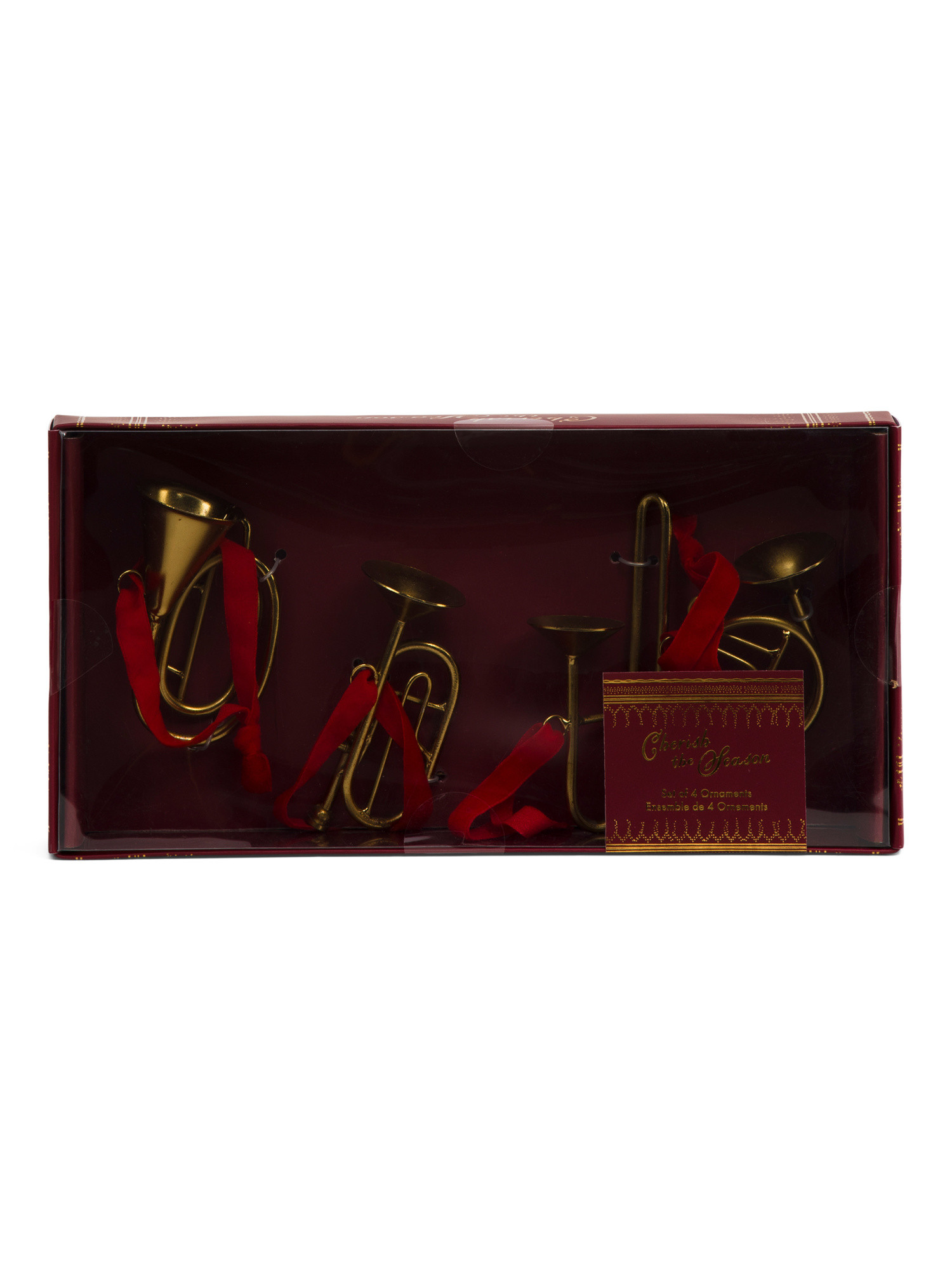 Set Of 4 Metal Instrument Ornaments | TJ Maxx