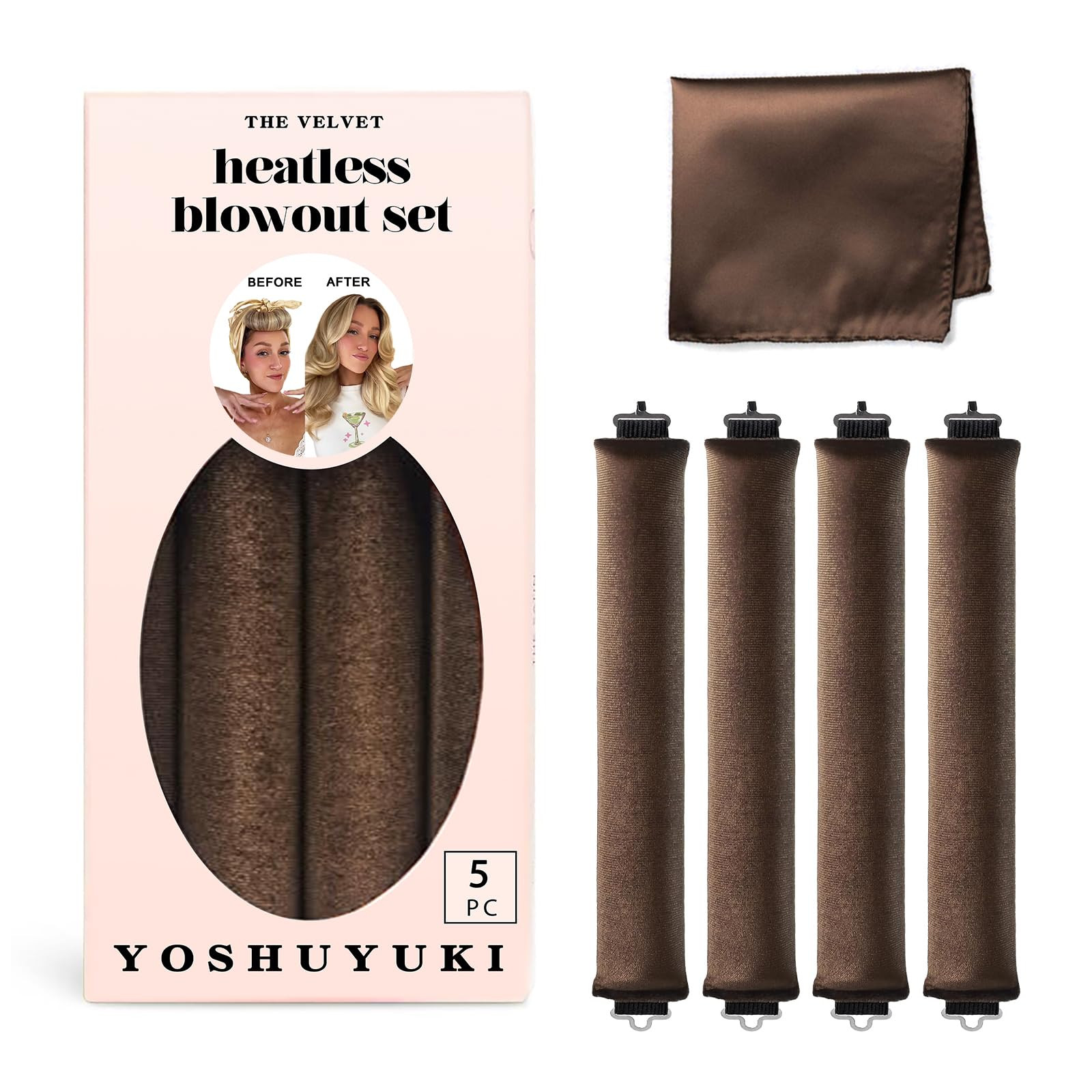 Heatless Curls Overnight Rods No Heat Hair Curlers to Sleep Jumbo Foam Large Hair Rollers for Lon... | Amazon (US)