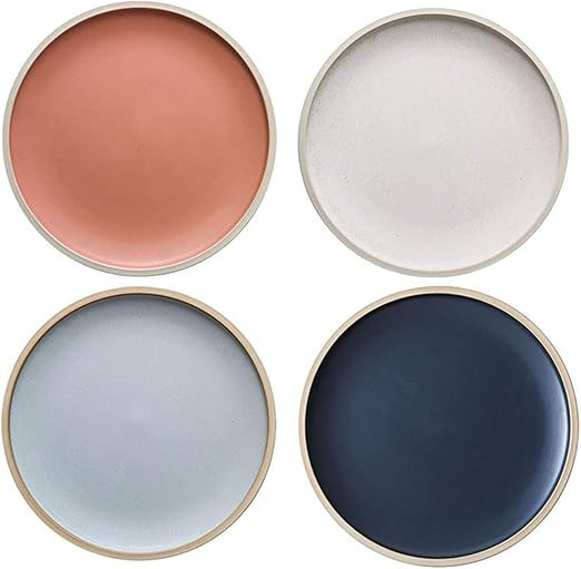 MDZF SWEET HOME 10.4-Inch Porcelain Dinner Plates Set, Pasta Serving Plates Matte Glaze Dessert D... | Amazon (US)