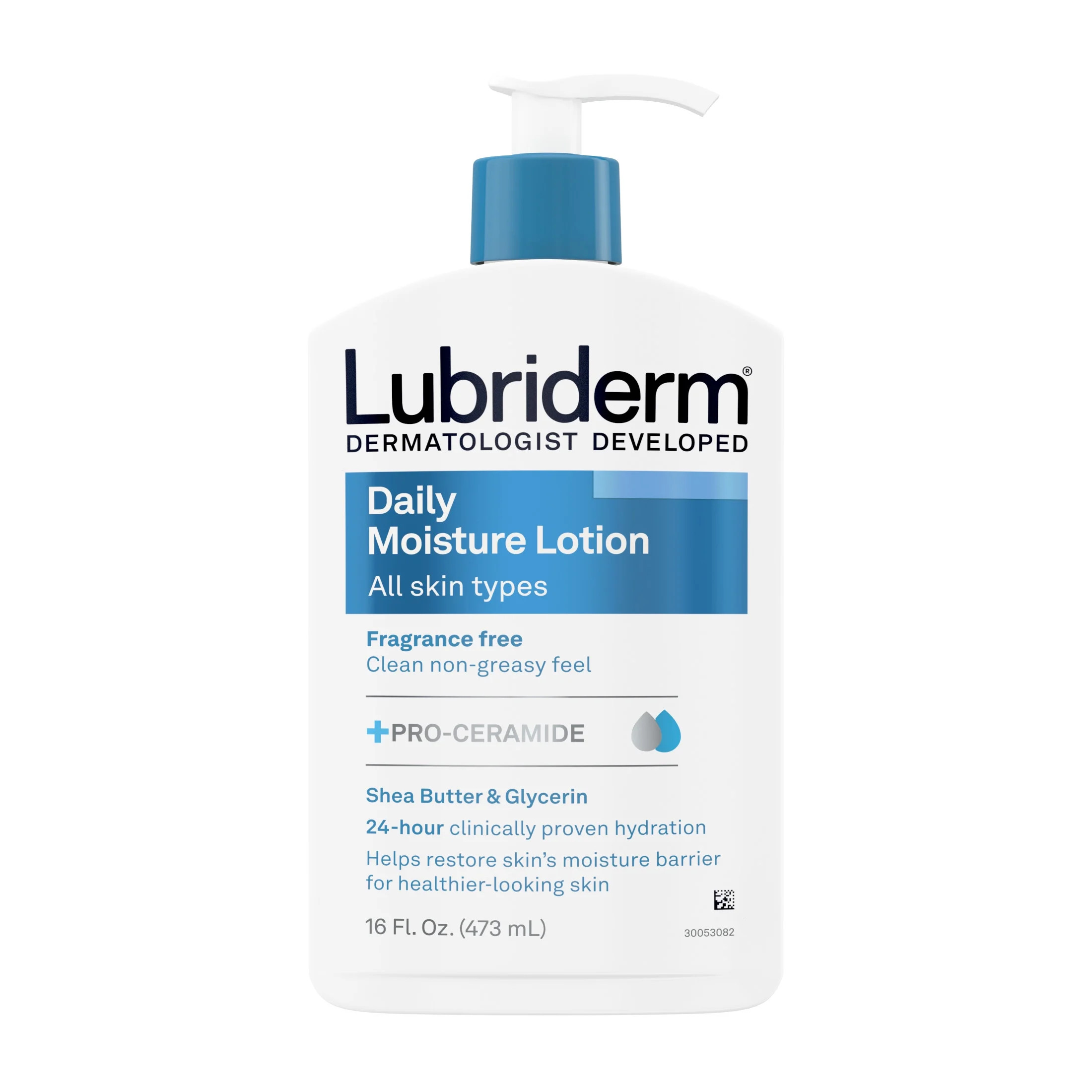 Lubriderm Daily Moisture Full Body Lotion, Fragrance-Free Moisturizer, 16 oz | Walmart (US)