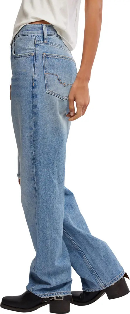 Free People Holly Ripped Cut Bootcut Jeans | Nordstrom | Nordstrom
