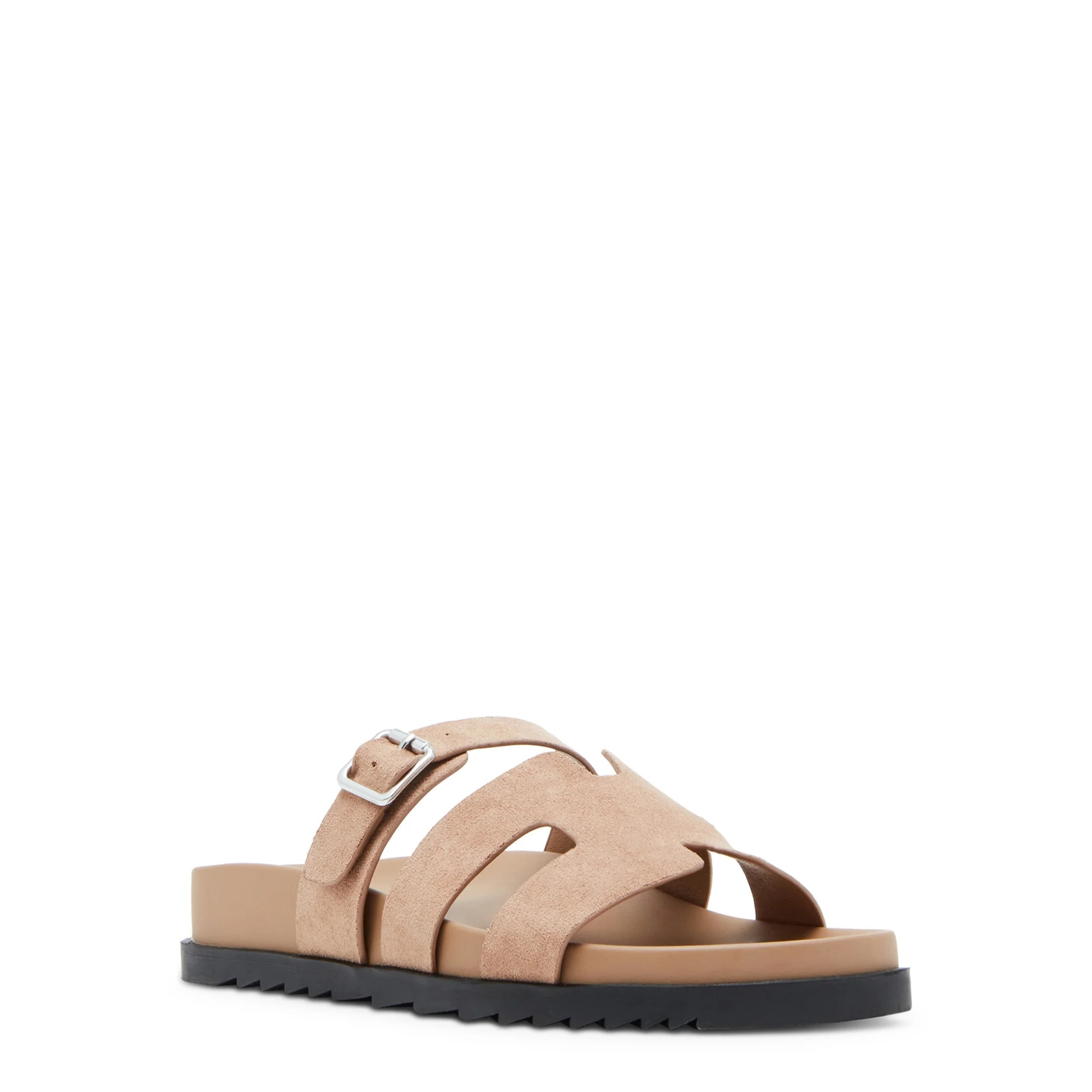 Madden Girl Women's Darlaa Footbed Flat Slide Sandal - Walmart.com | Walmart (US)