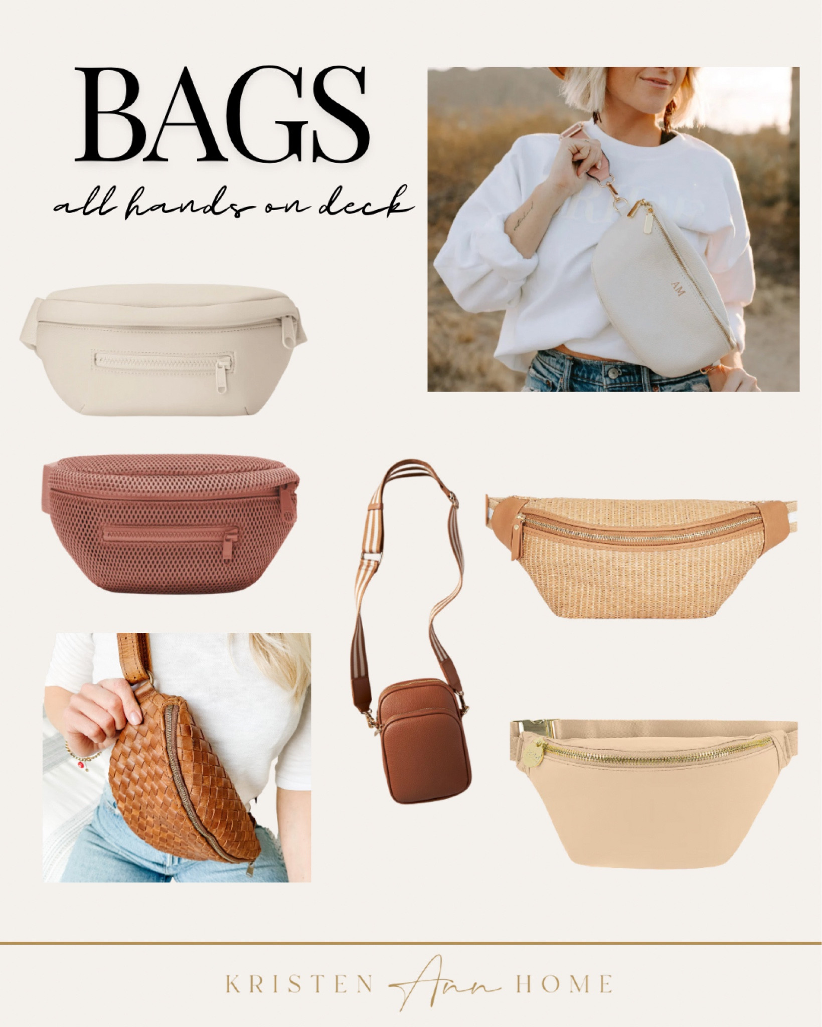 Hands free fancy! Love not having to hold a purse and throw on a cross body or cute fanny and go. When you’re a mom you always need more hands! This way you can be practical and stylish all at the same time. 

#LTKStyleTip #LTKTravel #LTKItBag