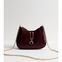 Burgundy Panelled Faux Leather Crossbody Bag New Look | New Look (UK)