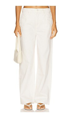 Good American Good Standard Baggy in Cloud White001 from Revolve.com | Revolve Clothing (Global)