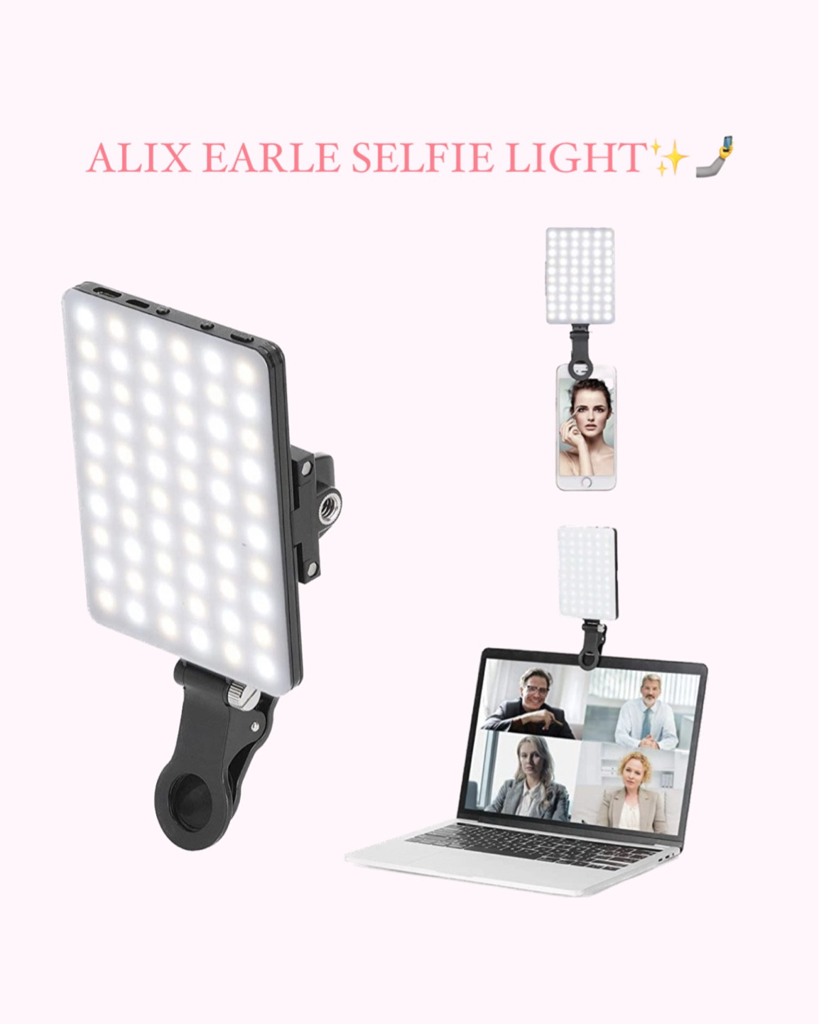 Alix Earle selfie photo led clip light on Amazon 

#LTKFind #LTKstyletip #LTKunder50