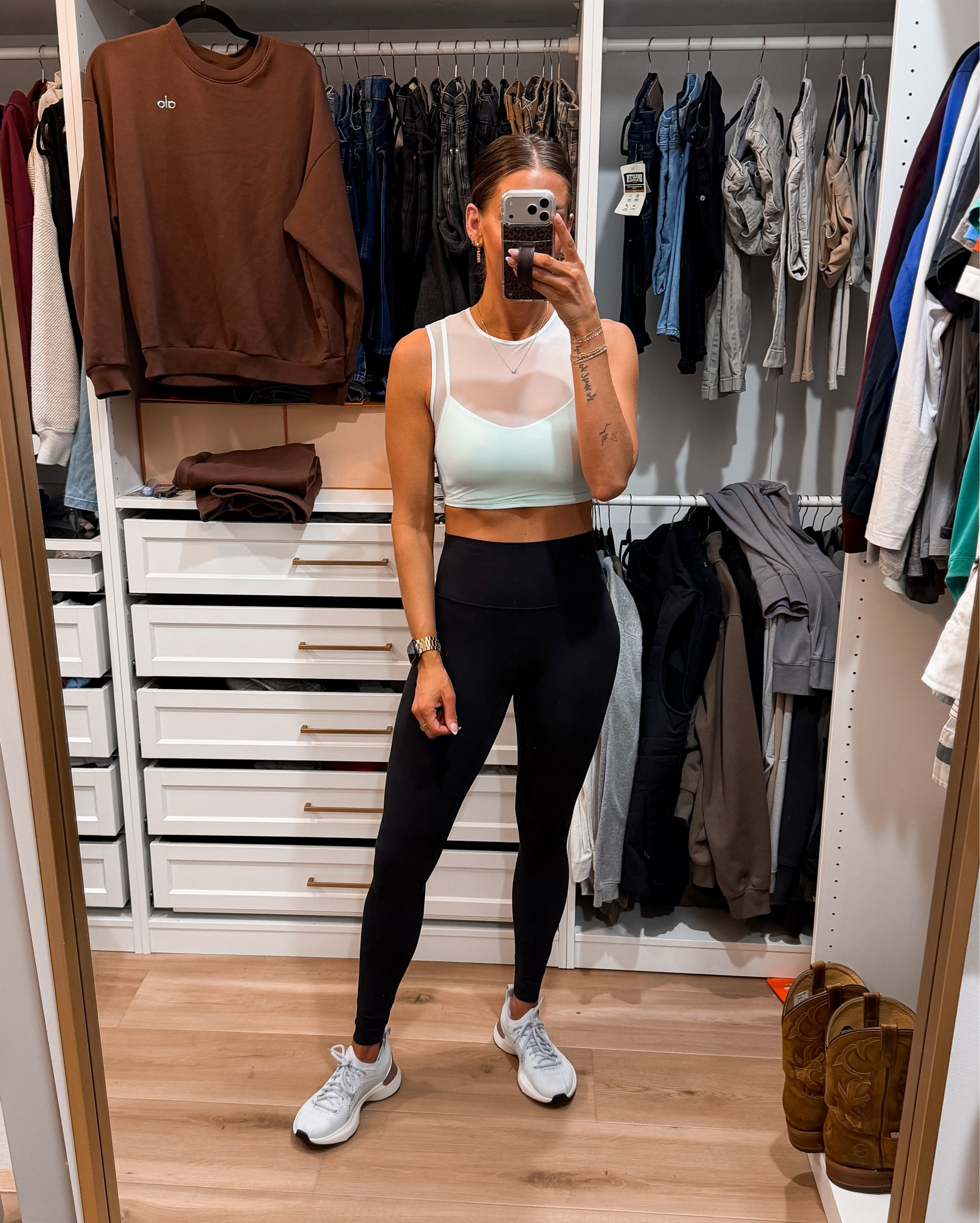 Mesh Bra Top-small
Leggings-4
Sneakers-tts 8
Full Zip Jacket-small

#LTKActive #LTKfitnessgoals #LTKootd