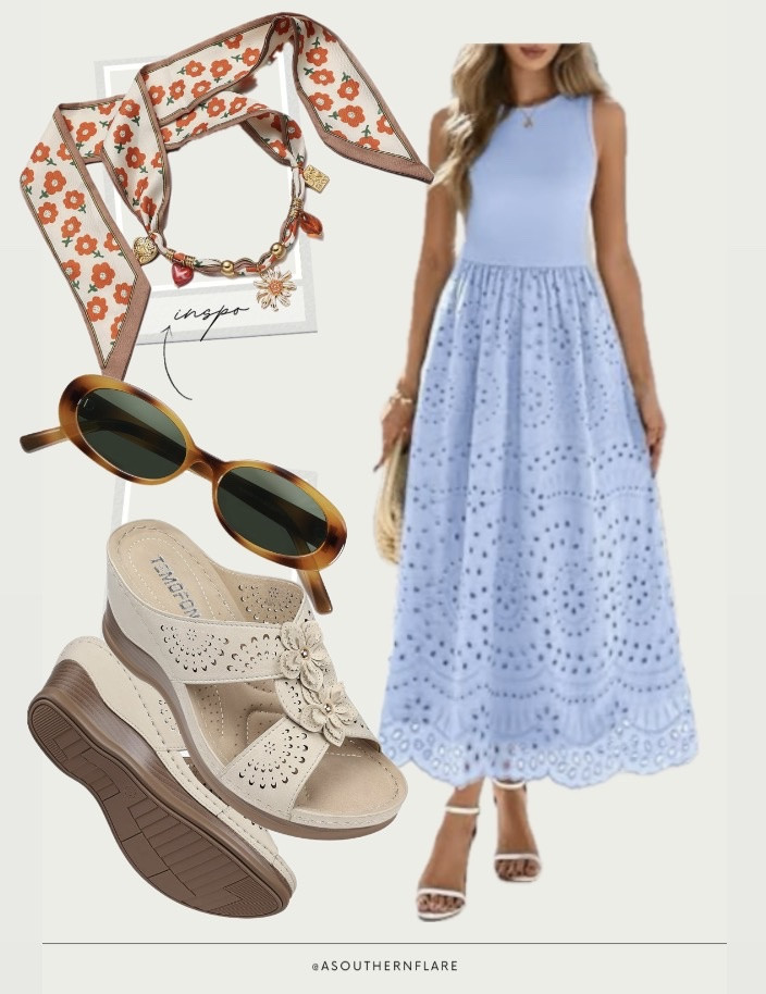 cute and comfy in summer with this gorgeous dress and sandals! Perfect for any occasion. #SummerStyle

#LTKWorkwear #LTKTravel #LTKmomlife