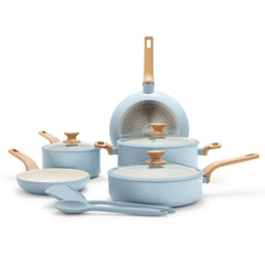 Essence Ceramic Nonstick 10-Piece Cookware Set | Blue Haze | GreenPan