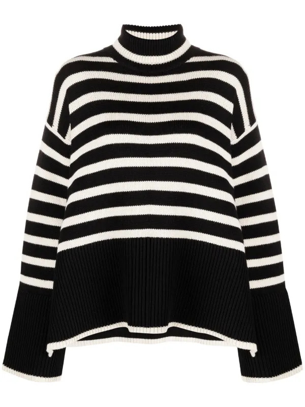 TOTEME Signature Stripe Knitted Jumper - Farfetch | Farfetch Global