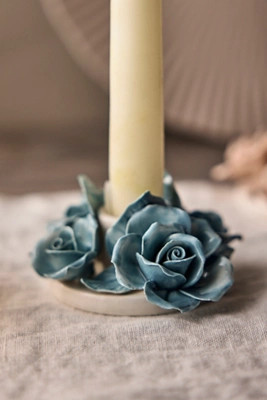 Rose Garden Taper Holder | Anthropologie (US)