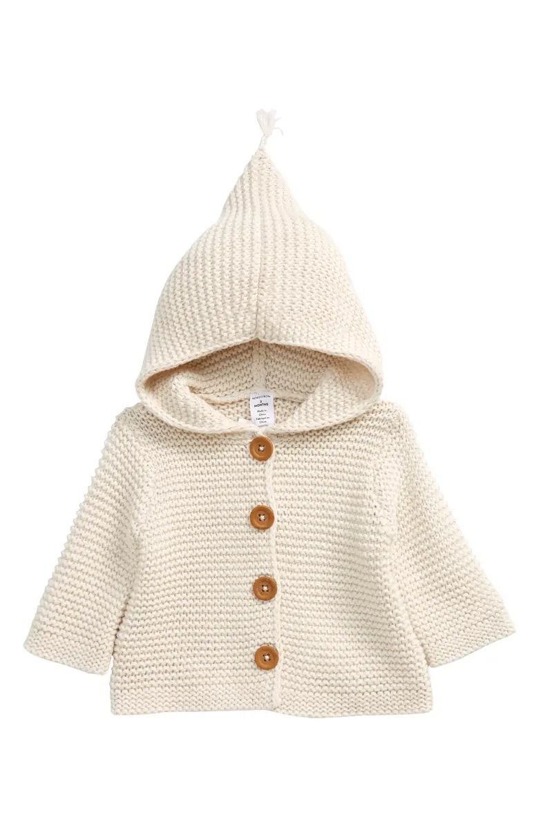 Baby Organic Cotton Hooded Cardigan | Nordstrom