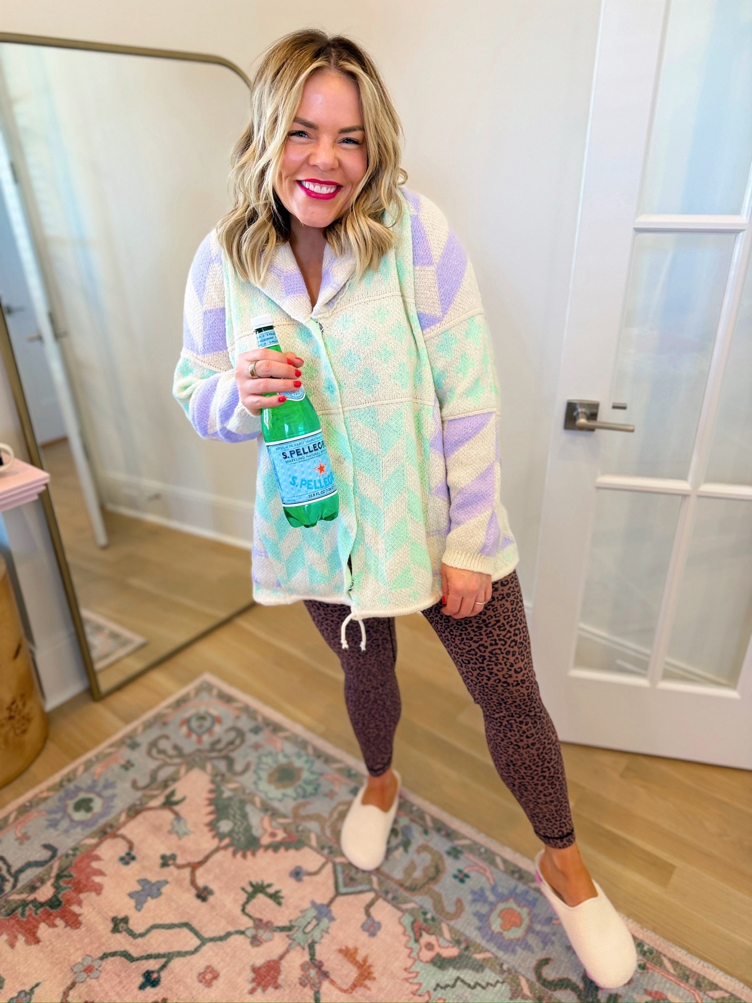 pastel quarter zip, cozy winter pullover, leopard print leggings, casual weekend look, women’s fashion, trendy outfit, cozy pullover 

#LTKSeasonal #LTKootd