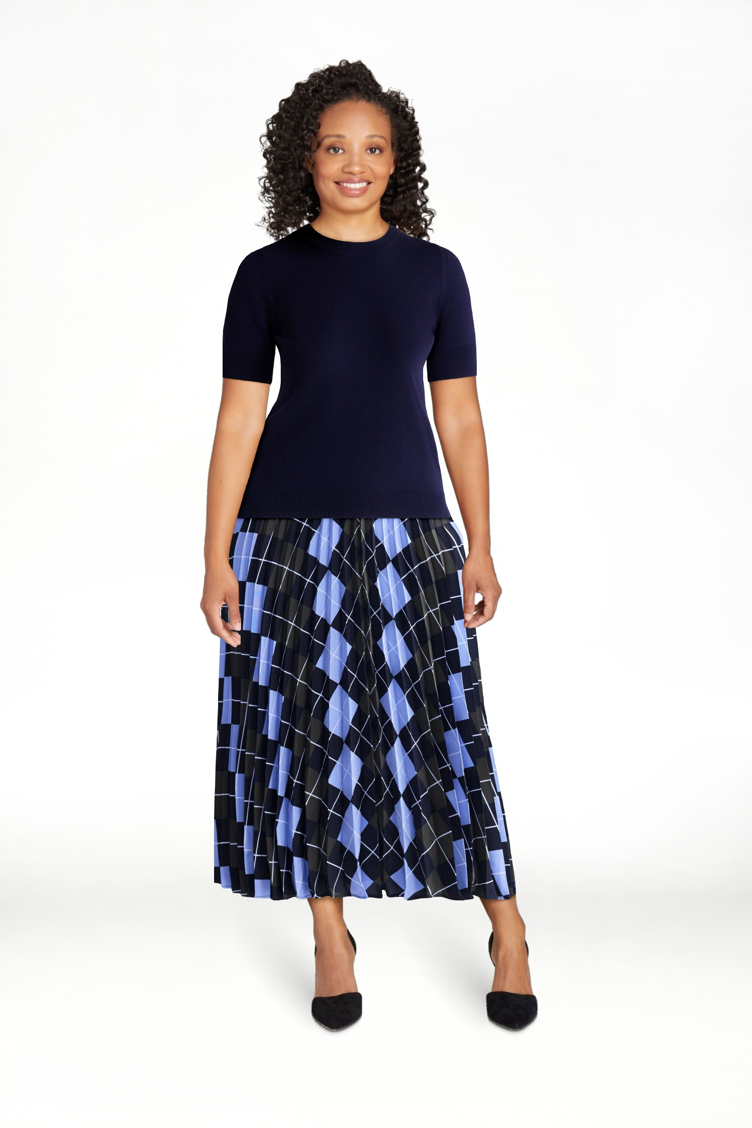 Free Assembly Women's and Women's Plus Cozy Yarn Sweater Tee with Short Sleeves, Sizes XS-4X | Walmart (US)