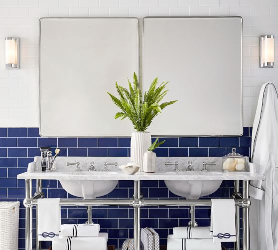 Vintage Rounded Rectangular Mirror | Pottery Barn (US)