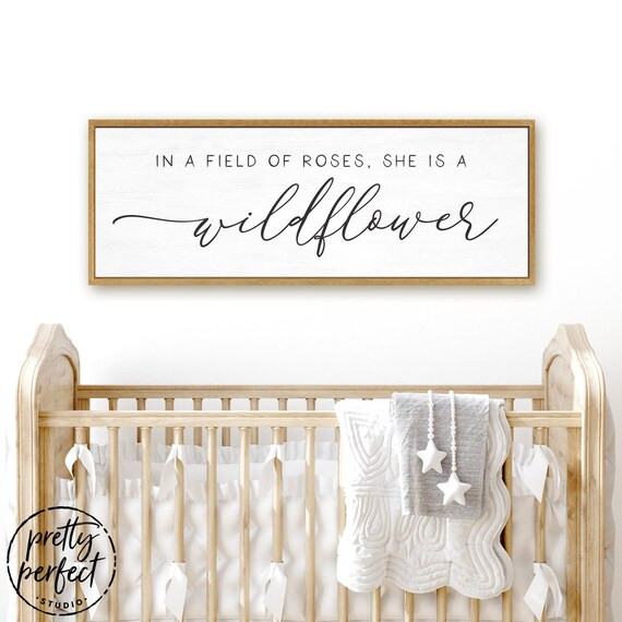 She is A Wildflower Sign  in A Field of Roses She is a - Etsy | Etsy (US)