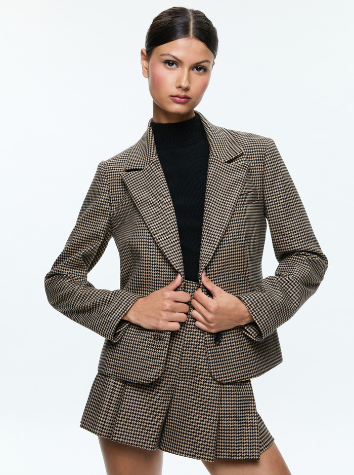 PERSOL NOTCH COLLAR BLAZER | Alice + Olivia