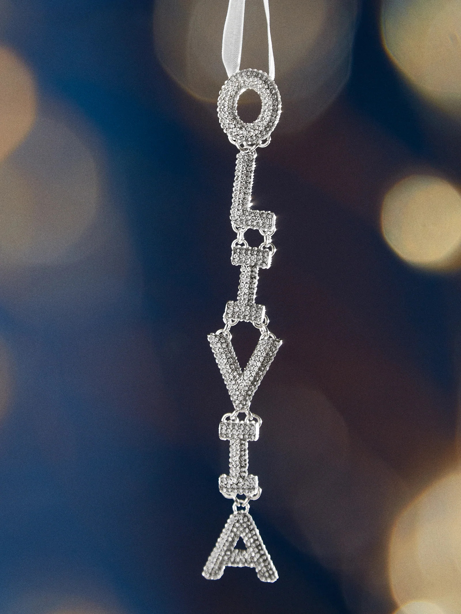 Love At Frost Sight Custom Ornament - Silver | BaubleBar (US)