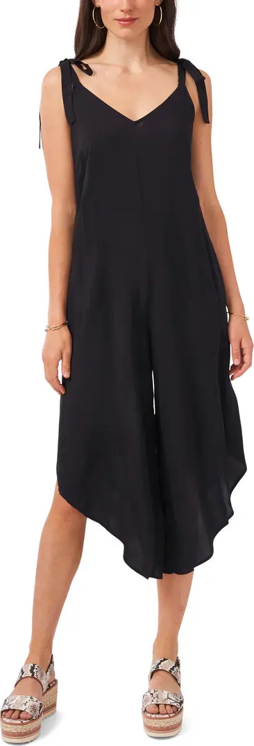 Tie Shoulder Asymmetric Crop Jumpsuit | Nordstrom