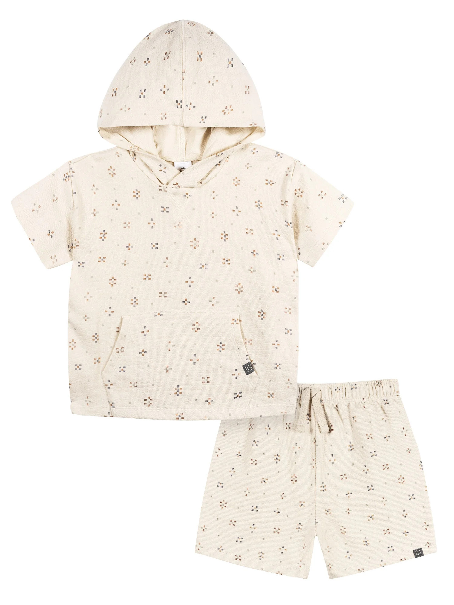 Modern Moments by Gerber Baby and Toddler Boy Hooded Top and Short Set, 2-Piece, Sizes 0/3 Months... | Walmart (US)