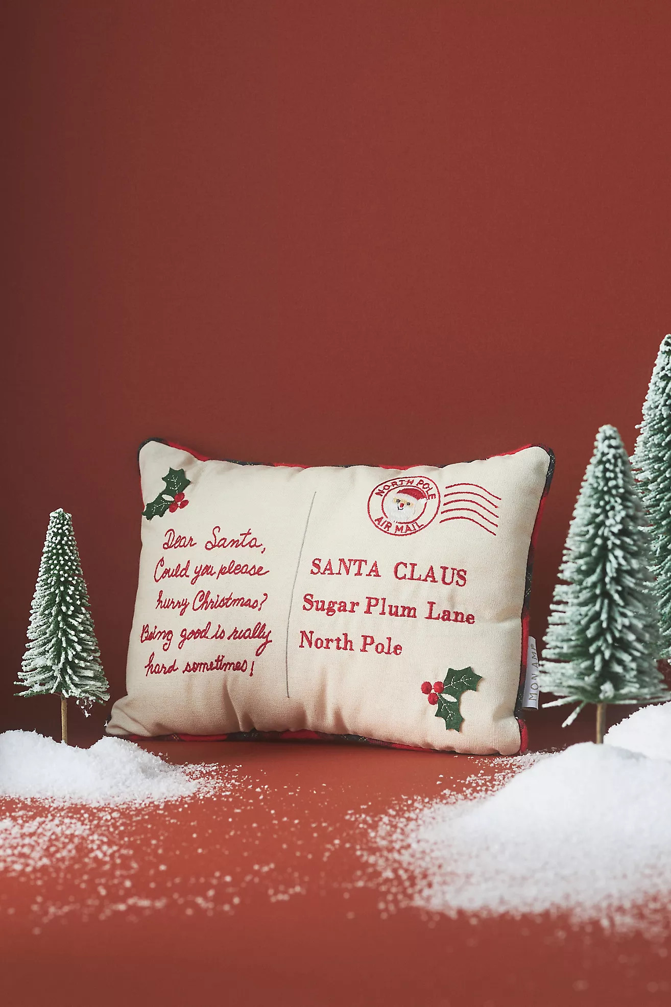 Mon Ami Christmas Santa Pillow Kids Plush Toy | Anthropologie (US)