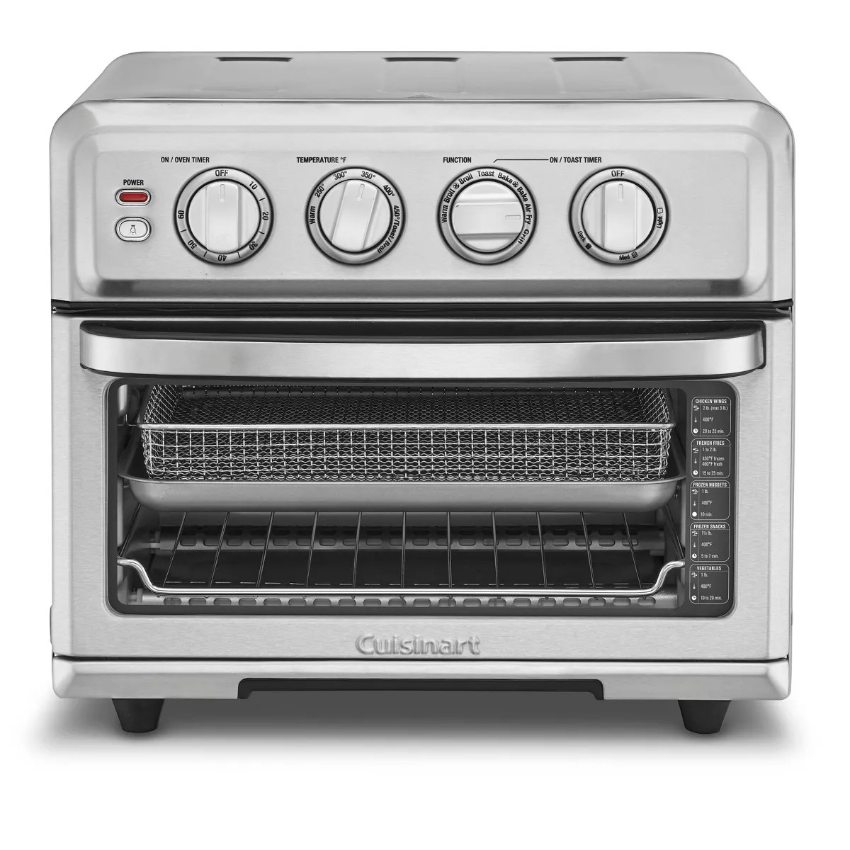 Cuisinart Air Fryer Toaster Oven w/Grill - Stainless Steel - TOA-70: 1800W, Convection Bake, Auto... | Target