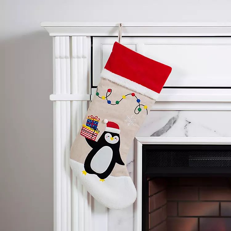 Christmas Penguin Stocking | Kirkland's Home