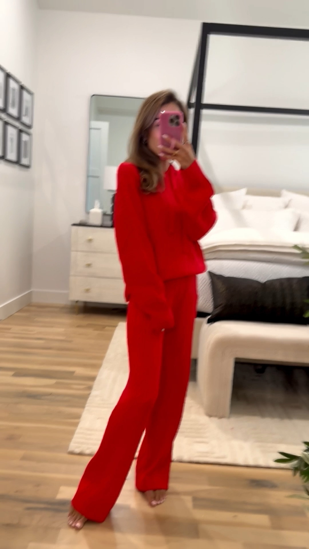 Red cable knit set size xs perfect for lounging or holidays 

#LTKHoliday #LTKFindsUnder100 #LTKFindsUnder50