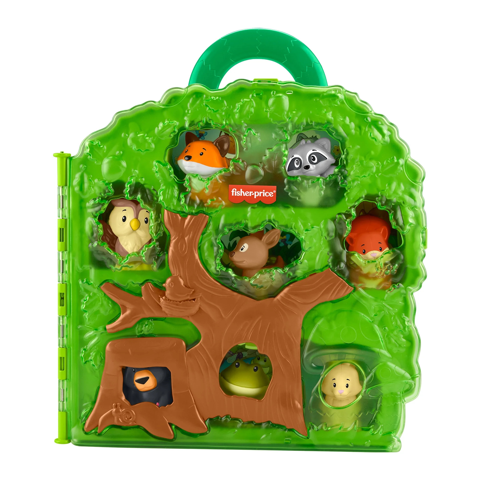 Fisher-Price Little People Forest Friends Carry Case Toddler Playset with Figures, 9 Pieces | Walmart (US)