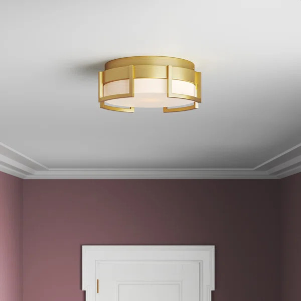 Freddie Glass LED Flush Mount | Wayfair North America