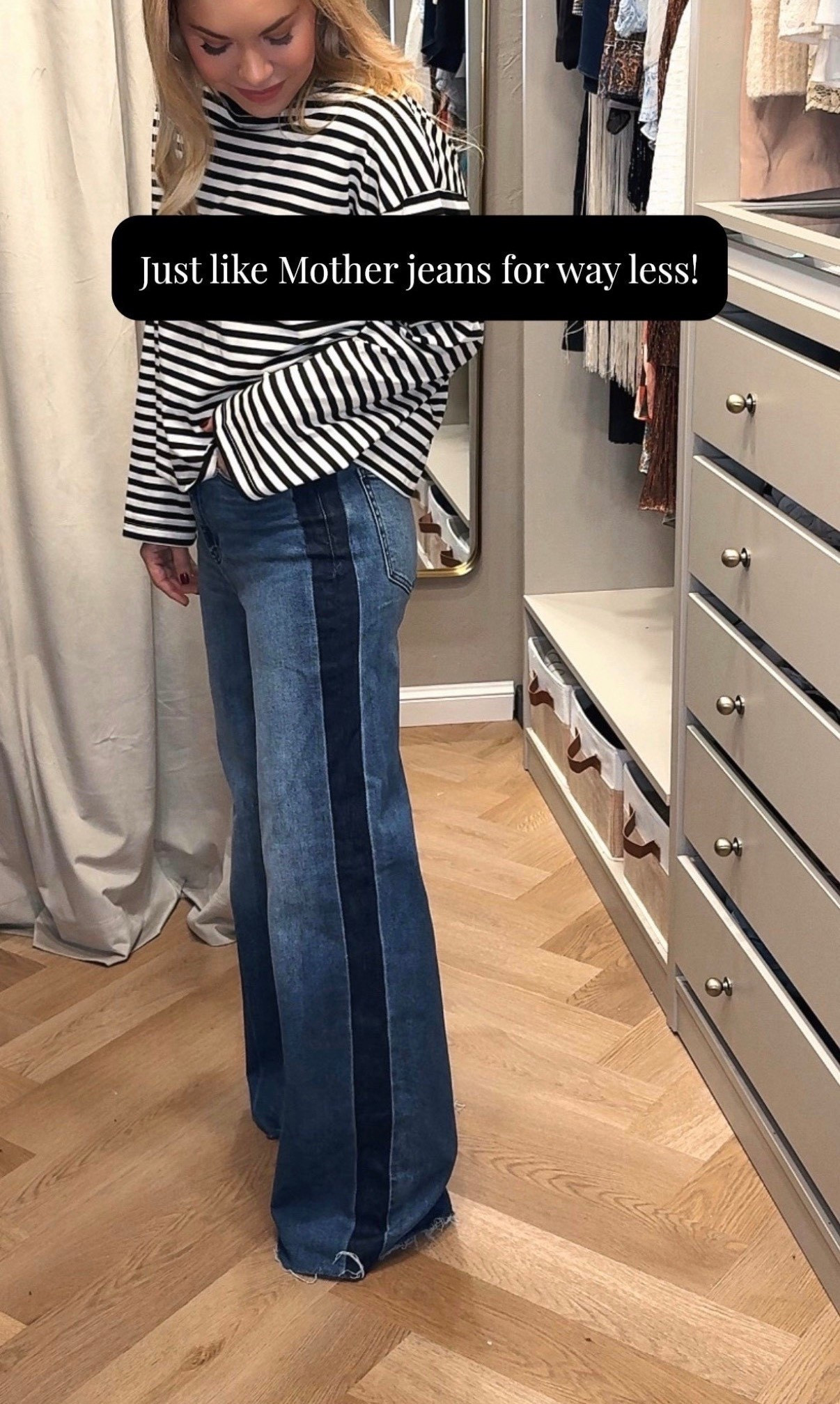 Jeans
Wide leg jeans
Stripe top


#LTKSeasonal #LTKdayinmylife #LTKootd