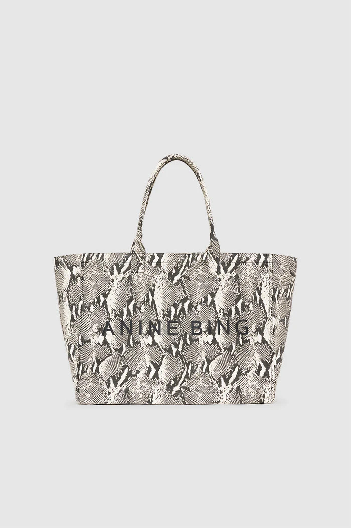 Leo Canvas Tote - Black | Anine Bing
