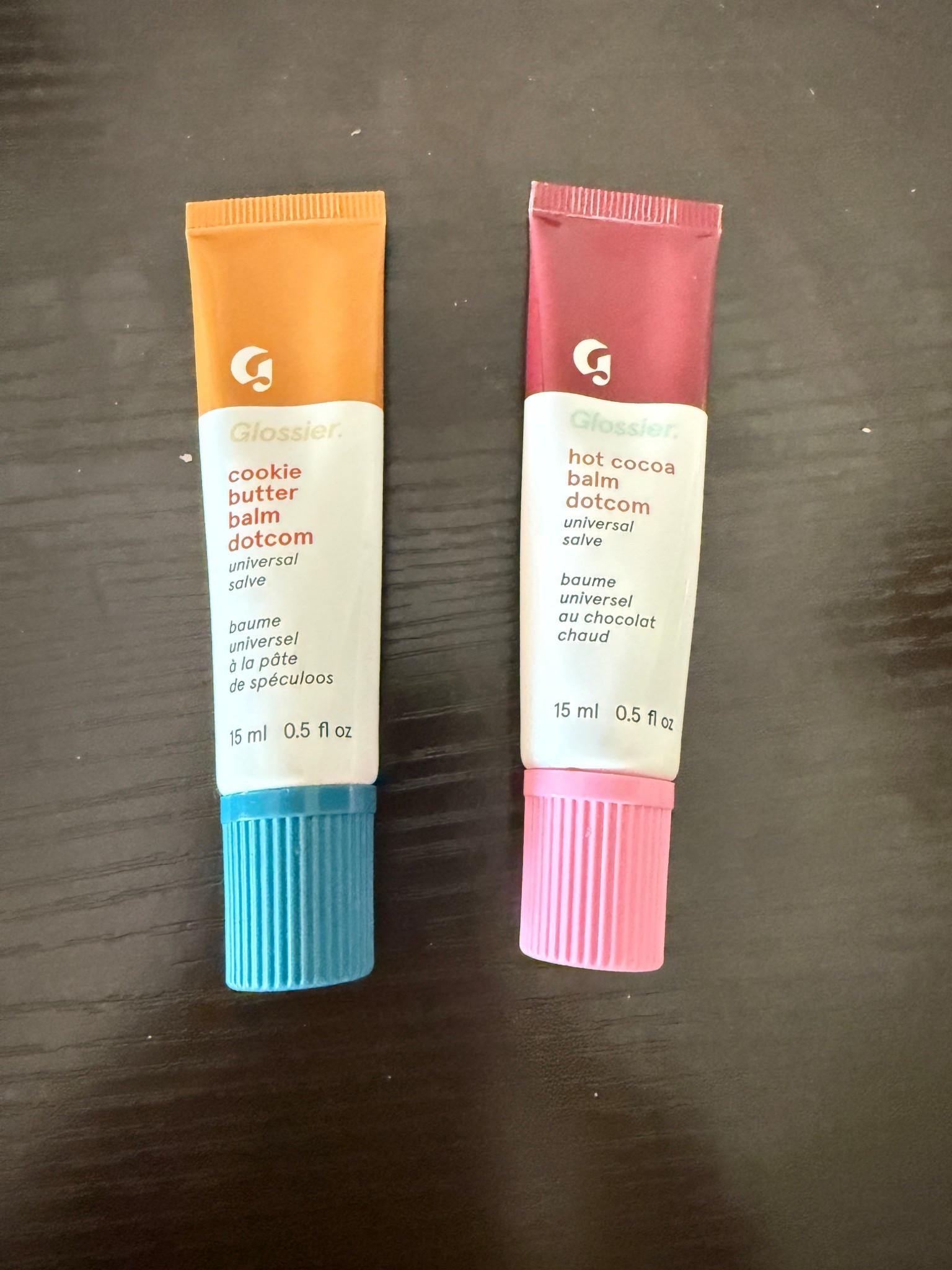 Glossier balm
Cookie butter
Hot cocoa 
Lips
Salve
Seasonal

#LTKTravel #LTKSeasonal #LTKBeauty