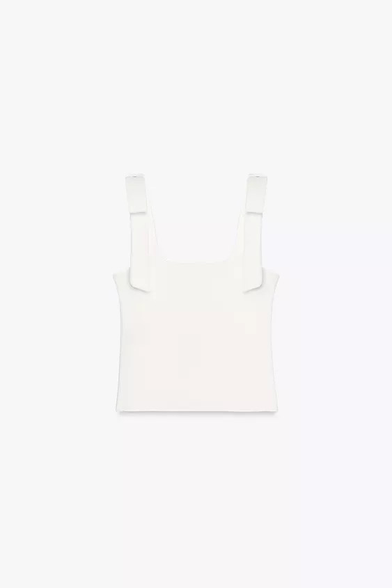 STRETCH BOW TOP | Zara US