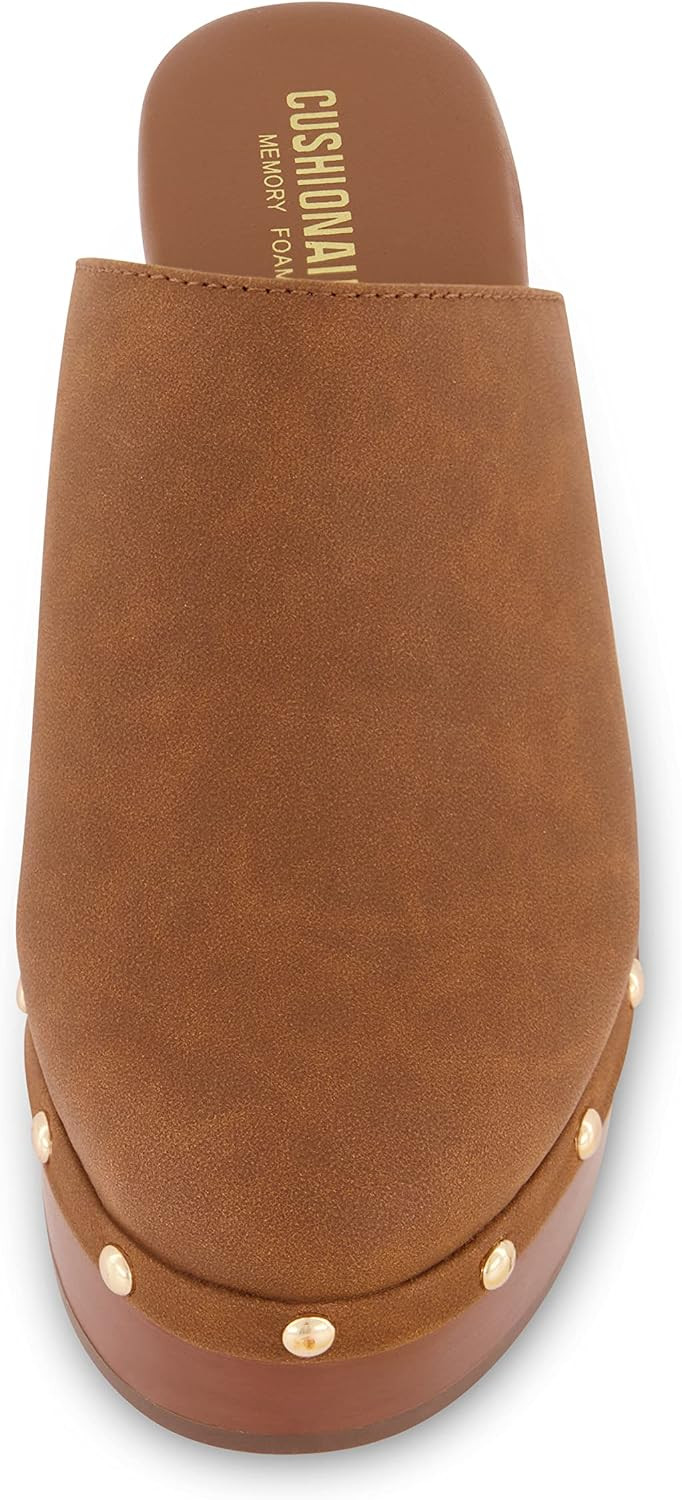 CUSHIONAIRE Women's Gibbons Faux Wood Clog with Memory Foam Padding | Amazon (US)