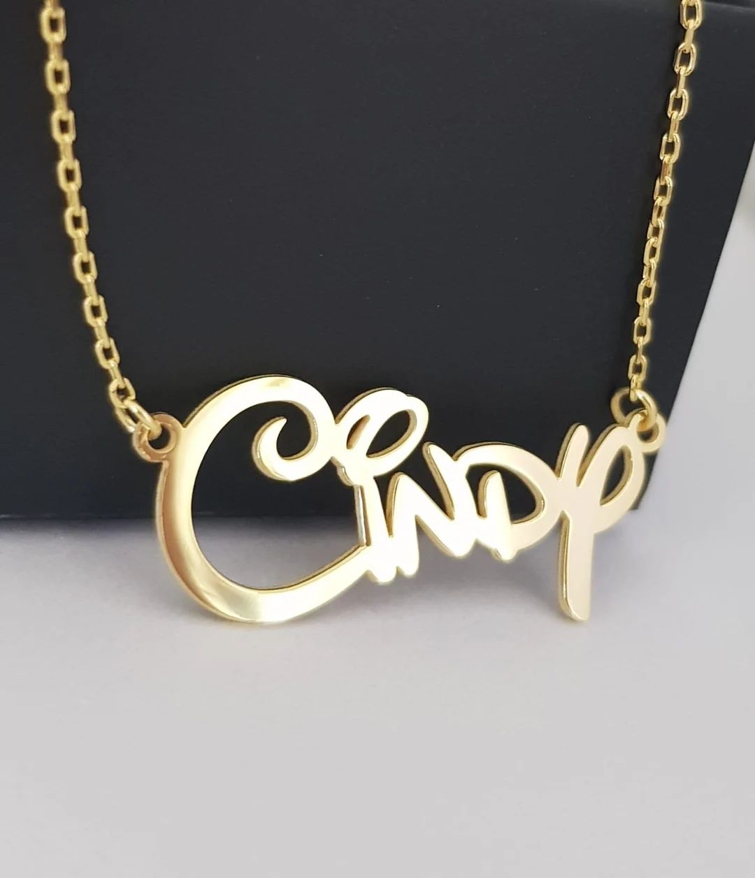 Necklace With Disney Fontdisney Font Name Necklacegold - Etsy | Etsy (US)